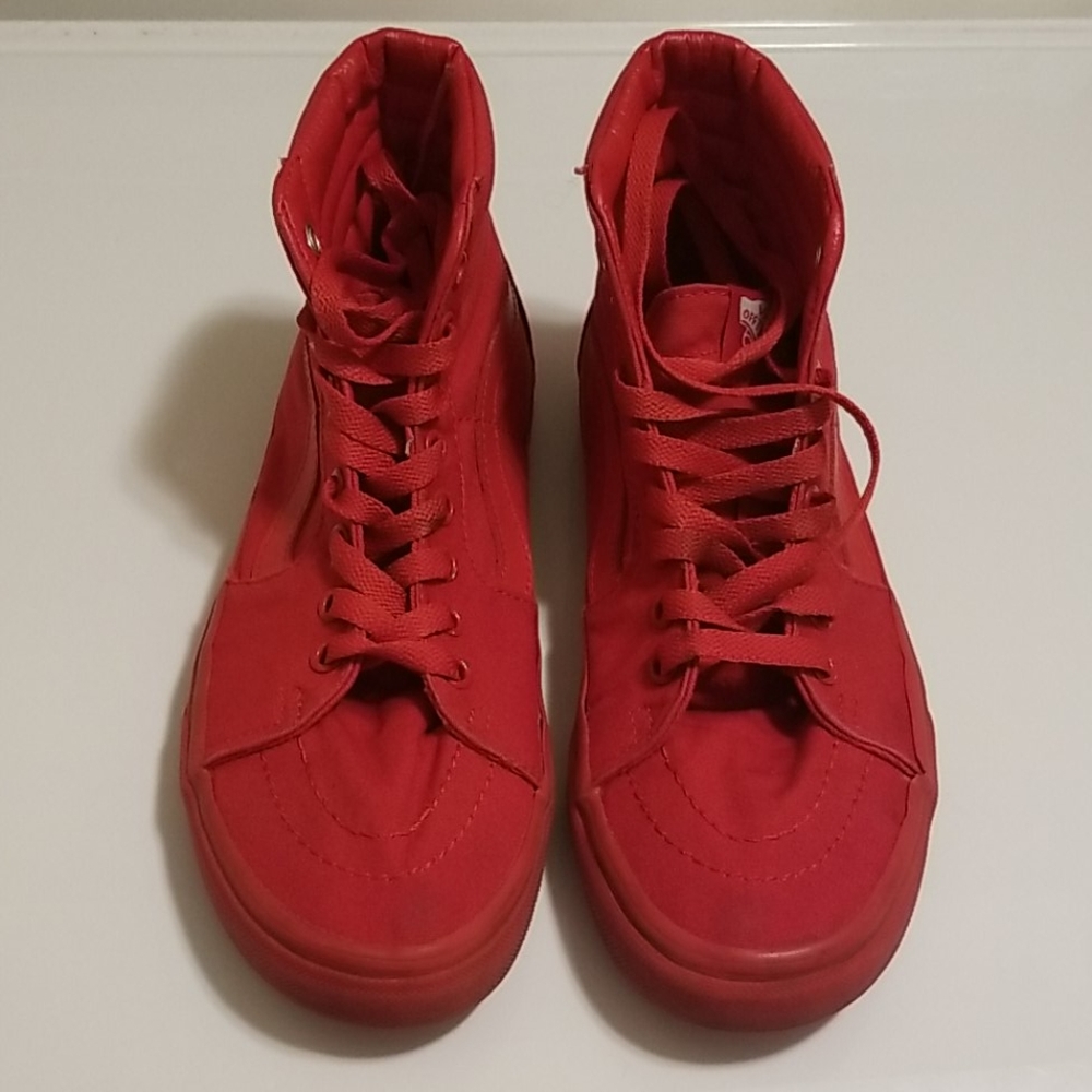 Red high top vans